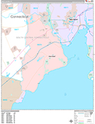 West Haven Wall Map Premium Style